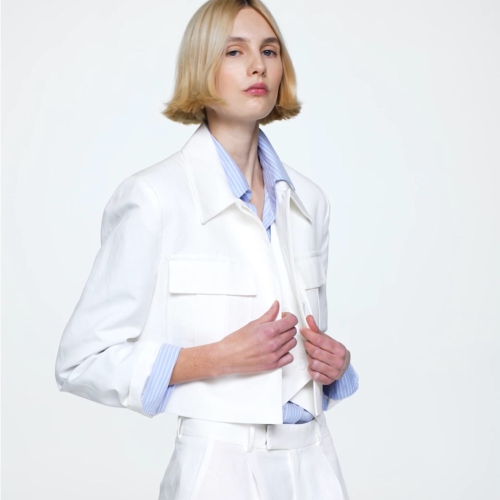 Elegant White Women's Jacket